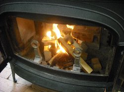 薪ｽﾄｰﾌﾞ点火