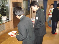体験入学（夕食）