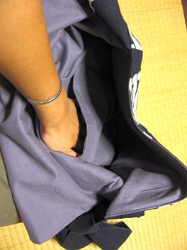 絆纏で肩掛けカバン