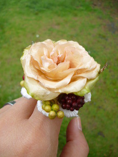 本物お花の指輪