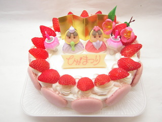 ひな祭りのケーキ