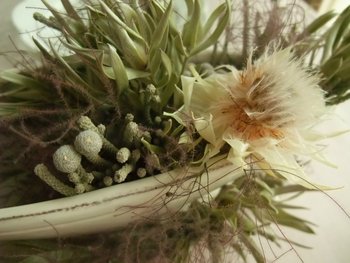 テーブルのお花が気になります・・