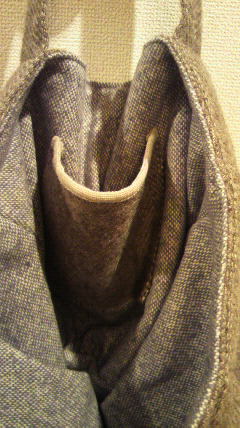 冬素材のふんわりバッグ　と　掛川バザール