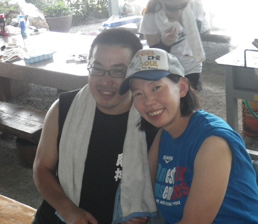 型講習会③BBQでの様子