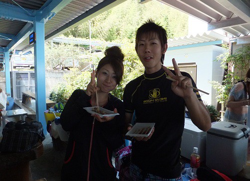 型講習会③BBQでの様子