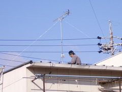テレビアンテナ取り付けています。