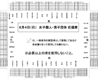 6月3日(土) 男子個人・女子団体 応援席
