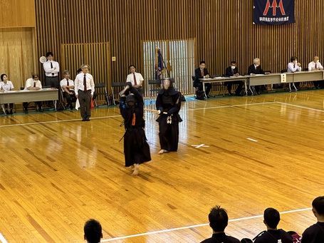 初戦突破！磐田東高校、男子団体戦！