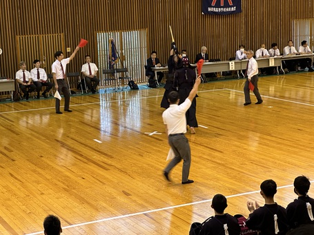 初戦突破！磐田東高校、男子団体戦！