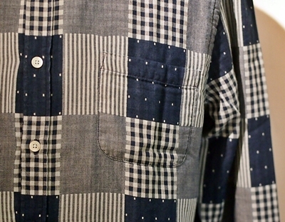 ポーチュギースフランネル★PORTUGUESE FLANNEL★パッチワーク風チェックシャツ!!!