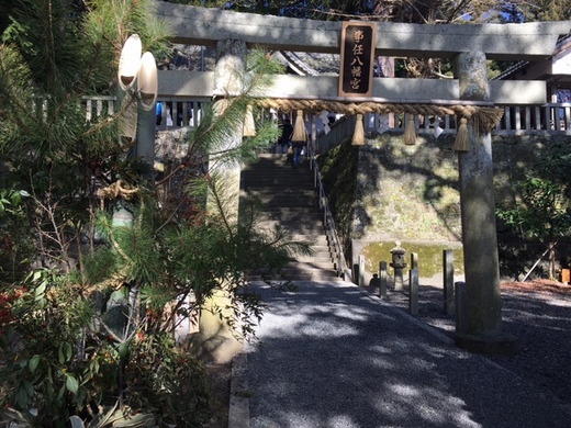 新春の事任八幡宮で