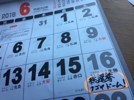 悲願のナゴヤドームに決定！