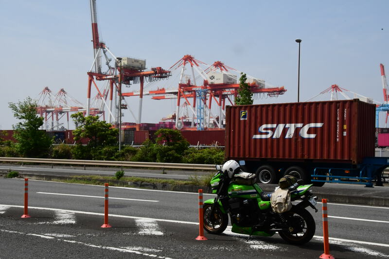 南本牧コースのロケハンで横浜入り