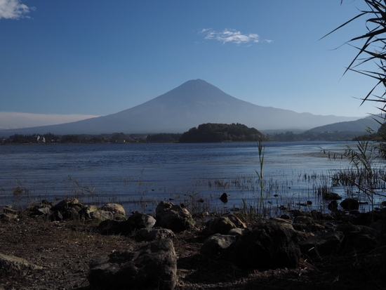 河口湖からの富士山（ｆｏｔｏ　６枚）