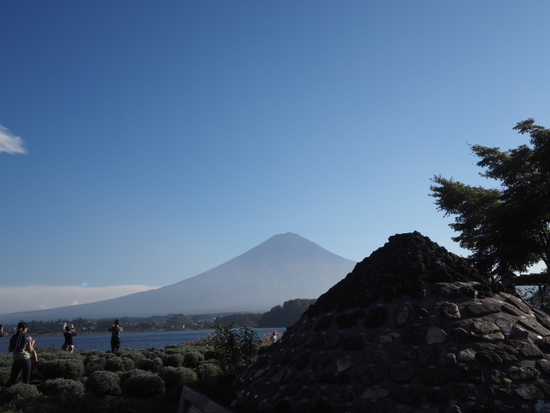河口湖からの富士山（ｆｏｔｏ　６枚）