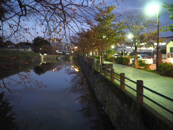 紅葉のお堀　小田原城