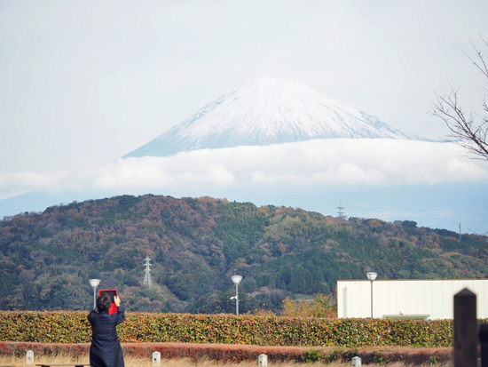 坂本竜馬と富士のツーショット♪　12月10日の富士山