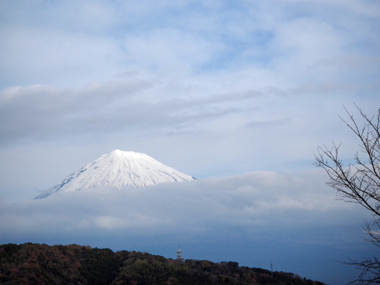 坂本竜馬と富士のツーショット♪　12月10日の富士山