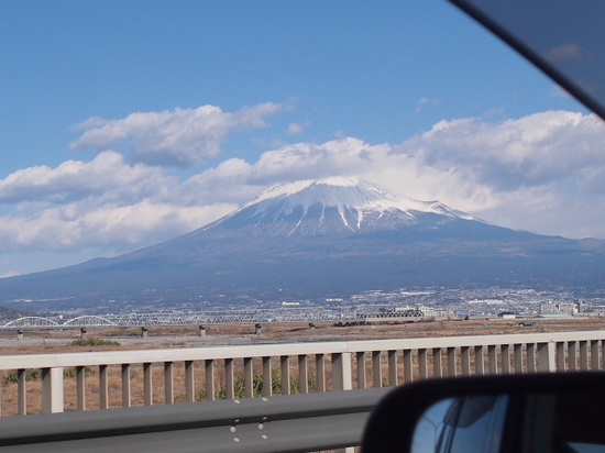 由比バイパス～　2015　1月17日の富士山