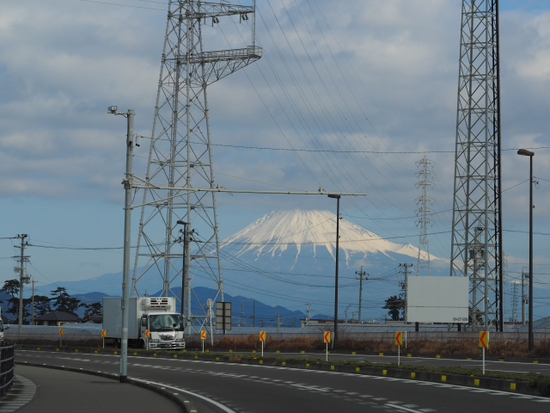 1月29日の富士山　ドライブの合間の富士山シリーズ