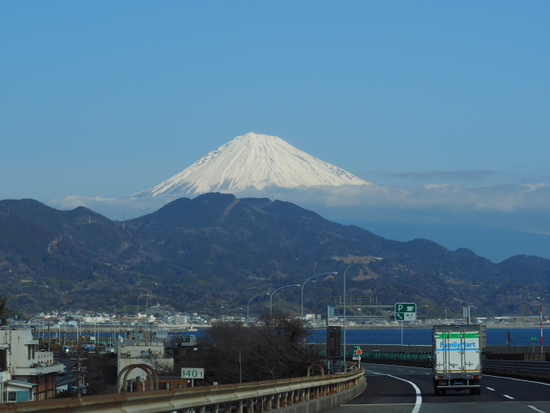 1月29日の富士山　ドライブの合間の富士山シリーズ