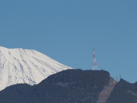 伊豆へ　2月3日の富士山　ドライブの合間の富士山シリーズ