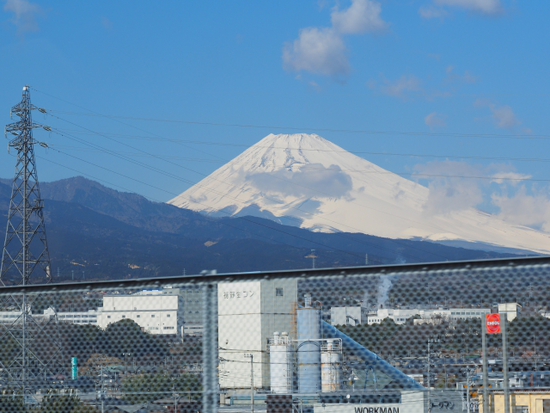 伊豆へ　2月3日の富士山　ドライブの合間の富士山シリーズ