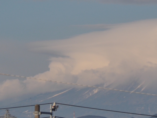 富士山みたいな雲　2月18日のプライベート富士