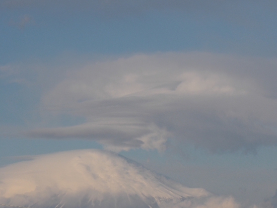 富士山みたいな雲　2月18日のプライベート富士
