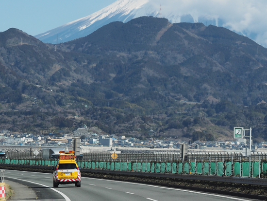 2月19日の富士山　　ドライブの合間の富士山
