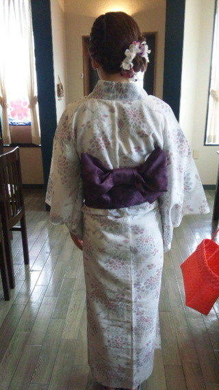 浴衣の着付け