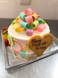 プレゼントボックスのケーキ 2022/04/09 22:52:19