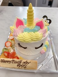 ユニコーンのケーキ 2022/01/31 22:12:50