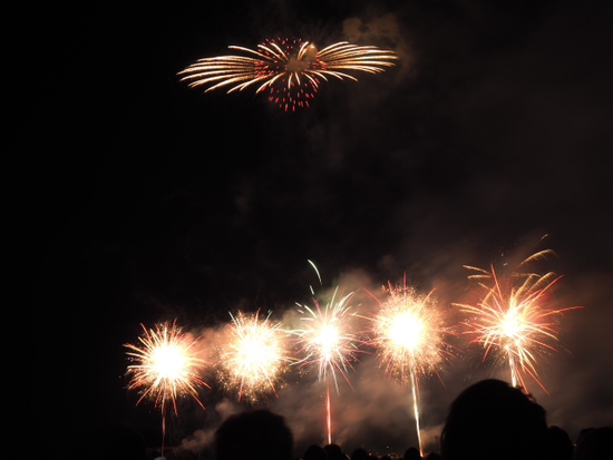 秋の夜空の花火♪　ふじさわ江の島花火大会