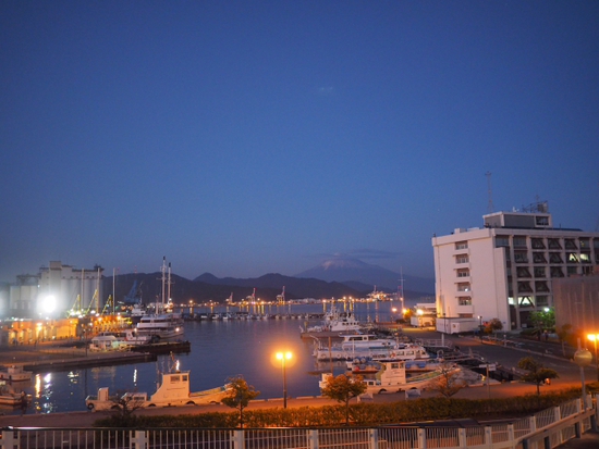 ライトアップの海王丸（foto　２２枚）　夜の清水港