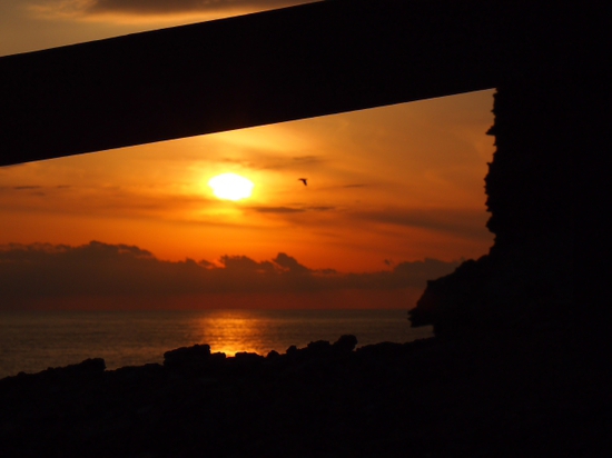 松崎の夕日　想い出岬