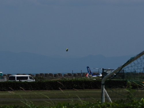 空振りしたけど いい所見つけた！！　桜えび干しと富士山と滑空所