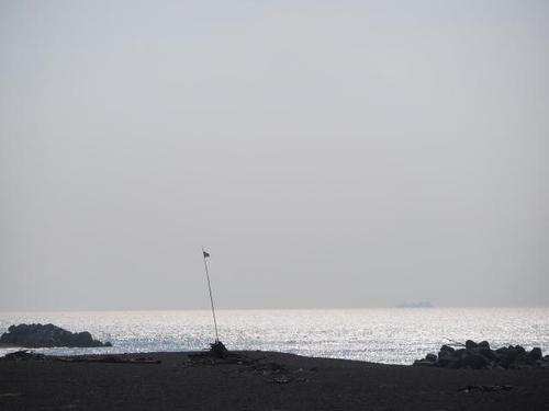 朝の海岸の風景