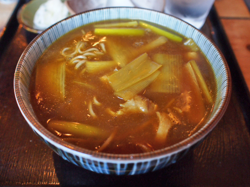 カレーそばと甘えびのから揚げ　やぶ誠　西伊豆町宇久須