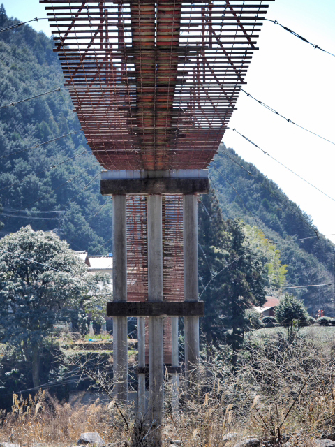 番外編　一般は渡れない吊り橋　NO1　　蕨野（わらびの）の吊り橋　梅ヶ島