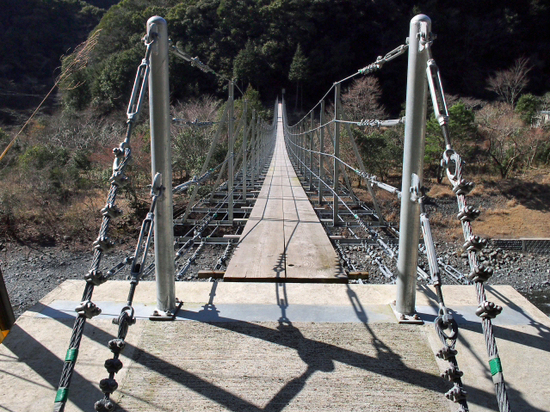 番外編　渡れない吊り橋　NO2　大和田の吊り橋　梅ヶ島