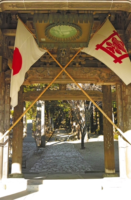 身延山久遠寺　三門より