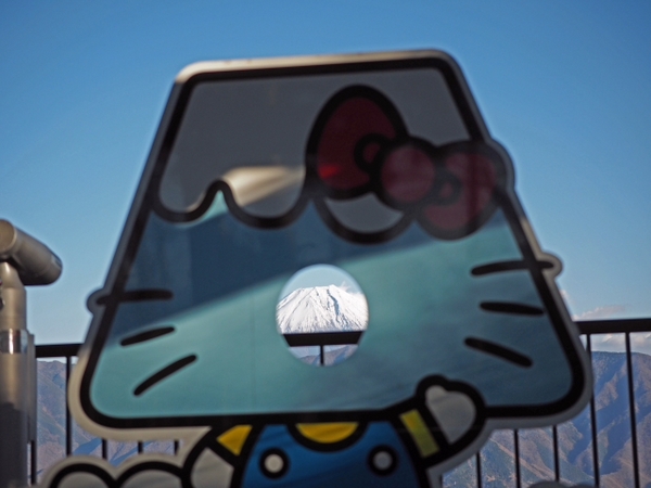 身延山ロープウェイ山頂の展望台　３ヵ所