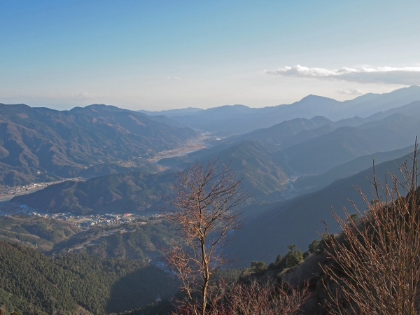 身延山ロープウェイ山頂の展望台　３ヵ所