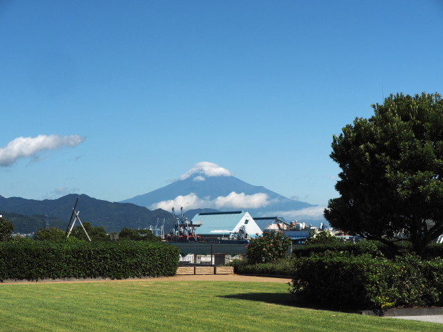こんなの所に公園が・・・　富士山も見える　静清浄化センター