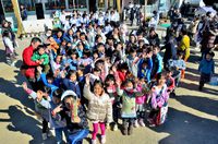 古人見幼稚園冬祭り