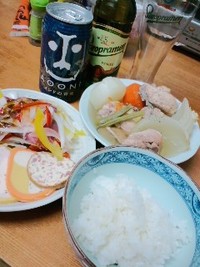 ビールと食事を楽しむ 2012/12/18 20:21:23
