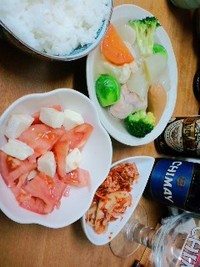 ビールと食事を楽しむ 2013/03/06 01:08:54