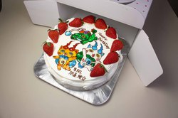 リョークン・コマさん・コマじろう　ケーキ