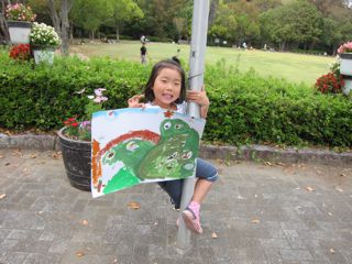 秋の浜松城公園写生会